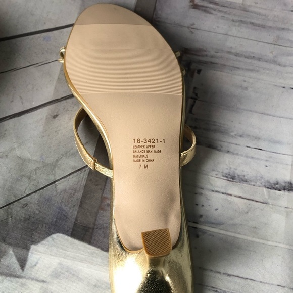 Bijou Gold Sandals size 7 - Picture 7 of 7
